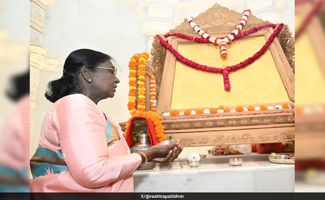 President Murmu visits Ram temple in Ayodhya