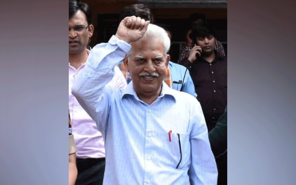 Maoist ideologue Varavara Rao held, police link him with plot to kill PM