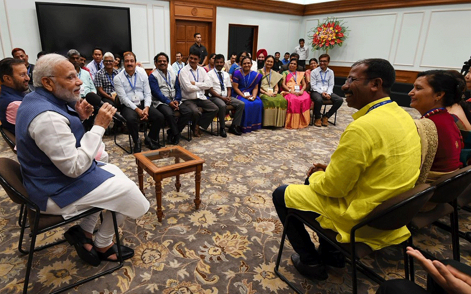 Help poor students realise inherent strength, Modi tells teachers