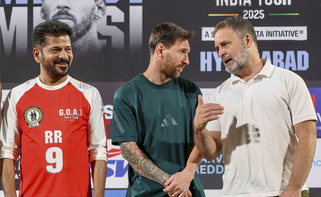 Union Minister Bandi Sanjay hits out at Rahul Gandhi for 'prioritising' Messi event in Hyderabad