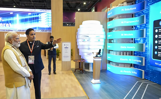 PM Modi inaugurates India AI Impact Expo, interacts with startups