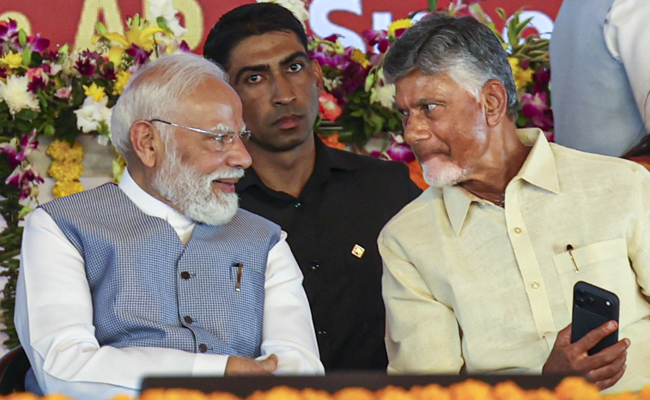 Andhra CM Naidu congratulates PM Modi on becoming longest-serving head of govt