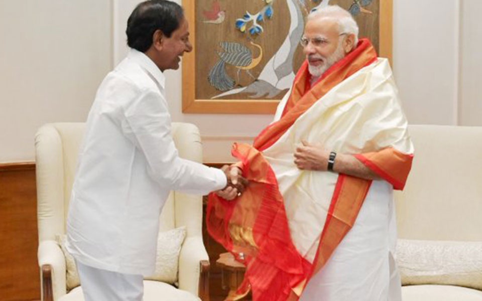 Telangana CM meets PM, seeks Rs 20,000 cr for Kaleshwaram