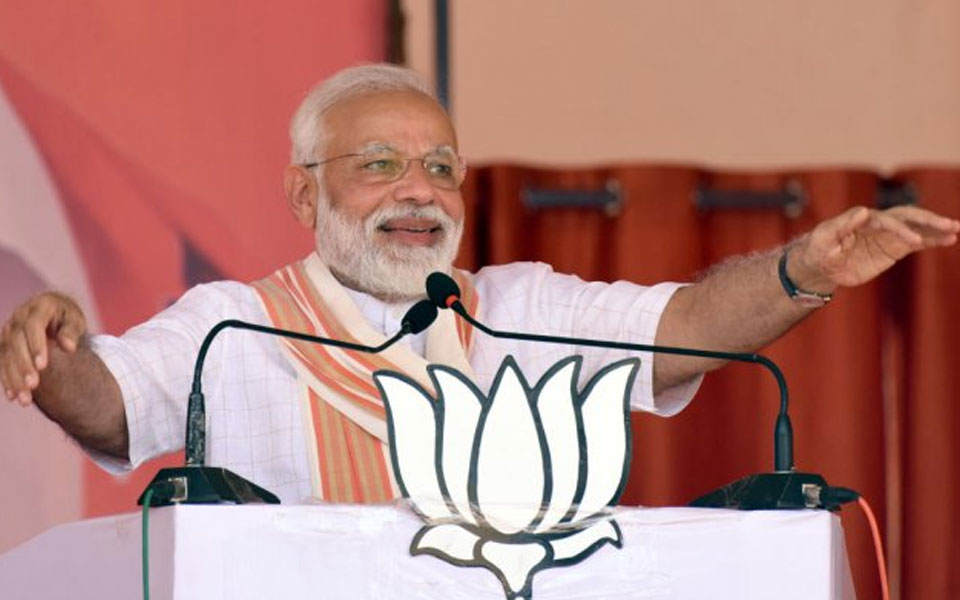 Cong-JDS coalition is a "20 per cent commission govt": Modi