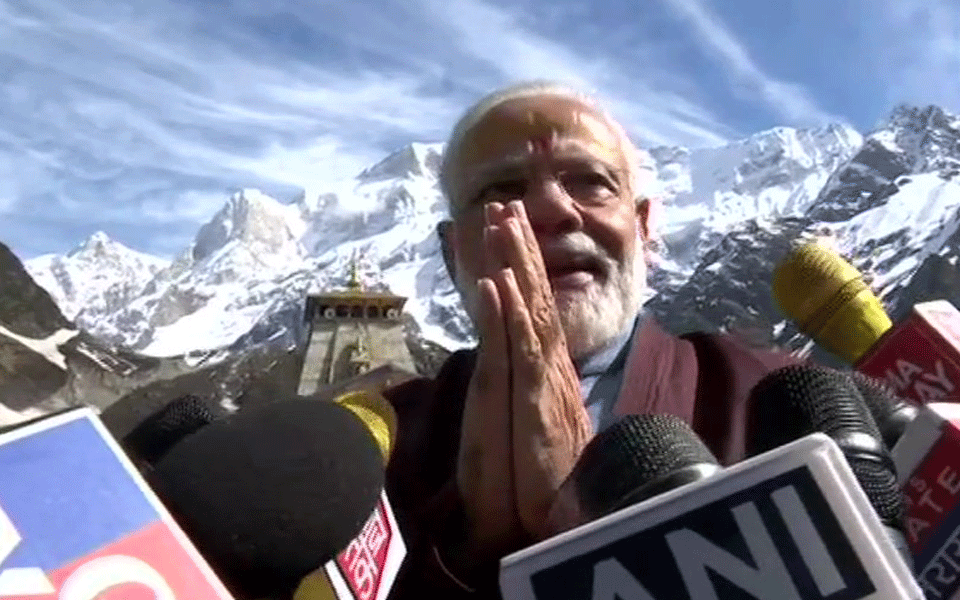 PM Modi says fortunate to visit Kedarnath; thanks EC to grant its nod to visit