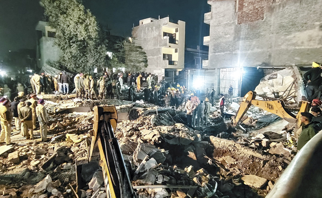 Mohali building collapse: Rescue operation underway