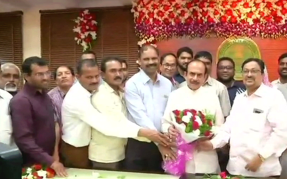 Mohammed Mehmood Ali takes charge as Telangana Home Minister