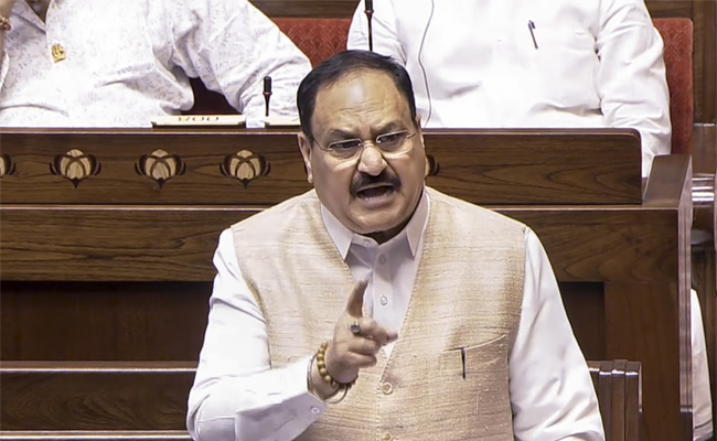 Nadda slams Opposition for walkout during Jaishankar's statement