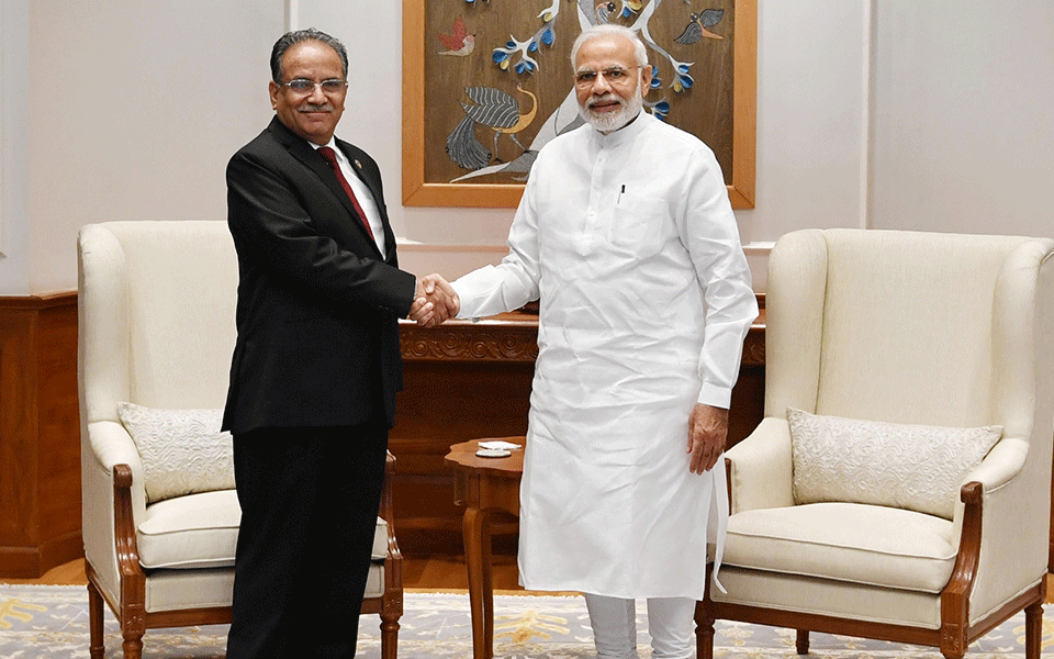 Former Nepal PM calls on Modi