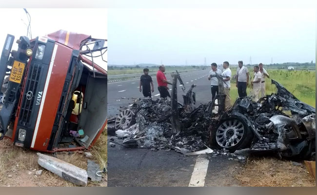 Oil tanker driver, helper killed in crash involving Rolls-Royce in Haryana's Nuh