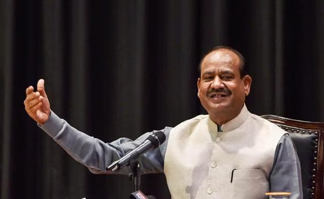 Om Birla launches e-Vidhan app at Bihar assembly; Nitish skips event