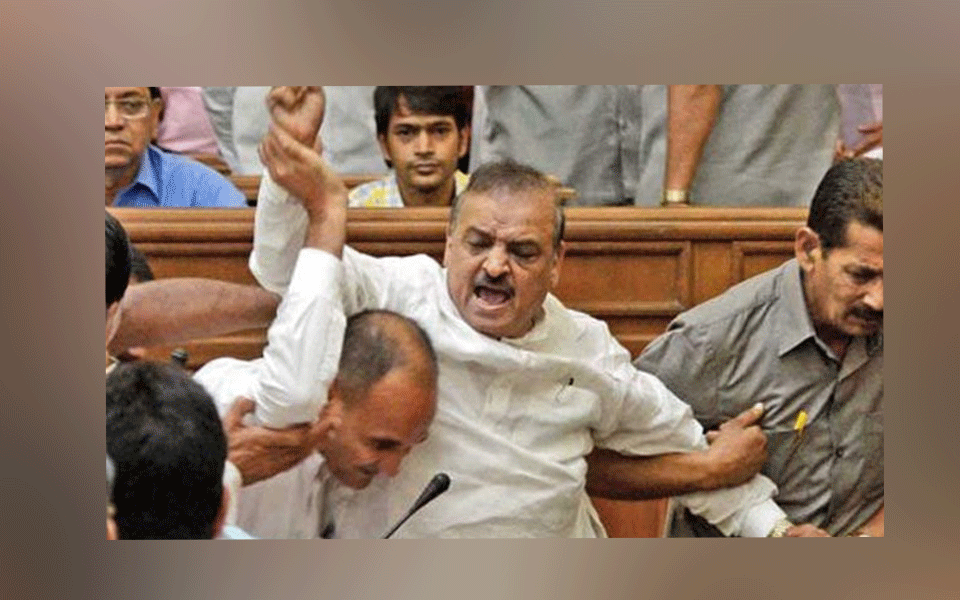 BJP MLA suspended from Delhi Assembly