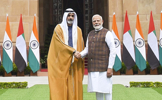 PM Modi holds talks with Abu Dhabi Crown Prince