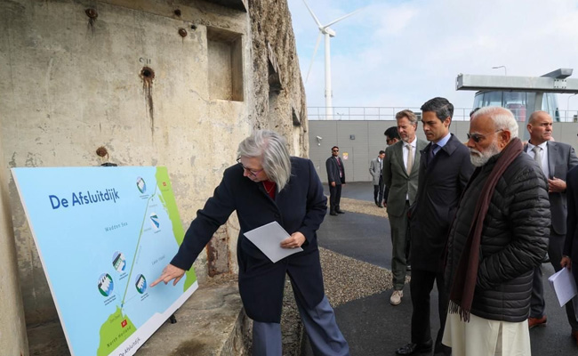 PM Modi tours iconic Dutch dam; eyes cooperation in water management