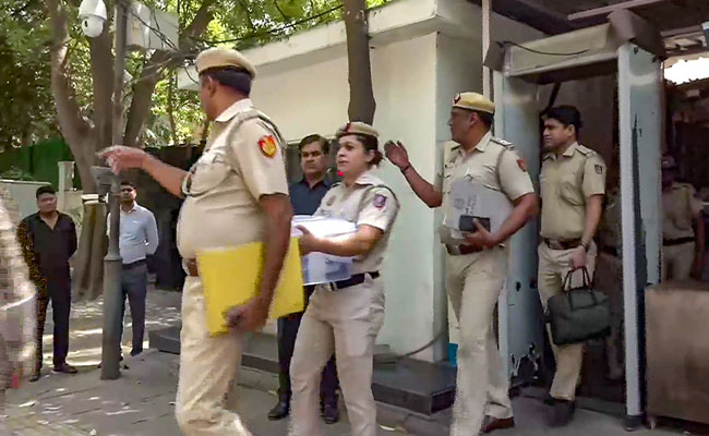 Delhi Police team at Kejriwal residence, seizes CCTV digital video recorder