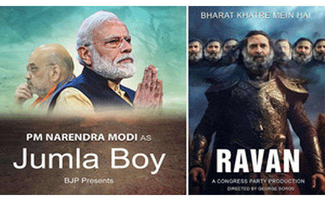 BJP, Cong engage in poster war on social media