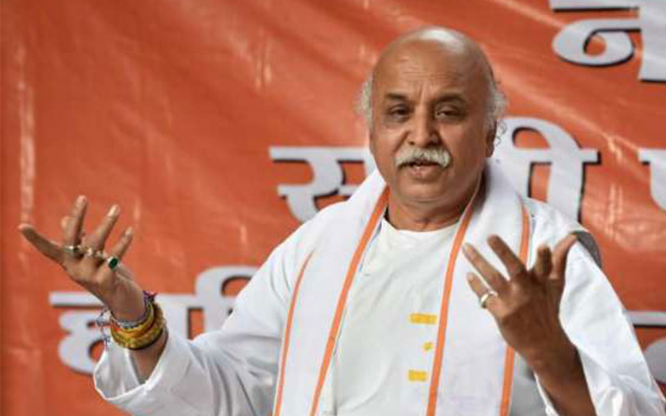 Togadia ends 'indefinite fast' on health grounds