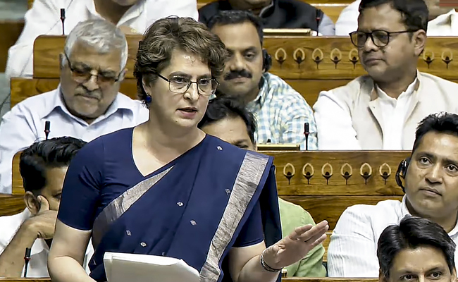 If Constitution amendment bill is passed, democracy will be finished in India: Priyanka