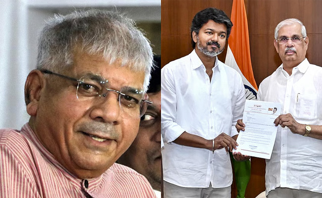 TN Governor should invite Vijay to form govt, then prove majority: Former MP Prakash Ambedkar