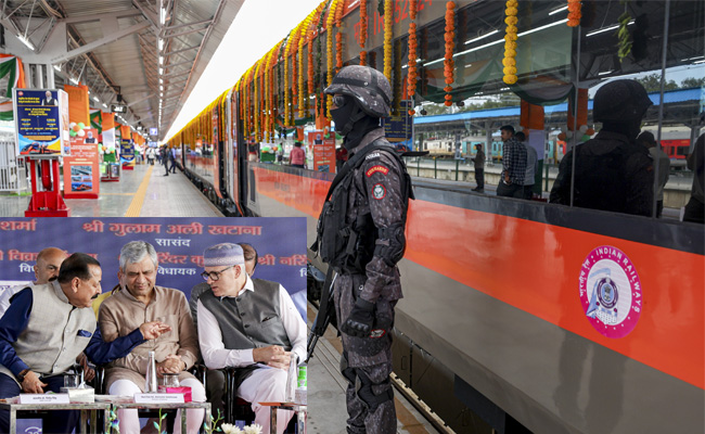 Vaishnaw flags off Jammu-Srinagar Vande Bharat, services from May 2