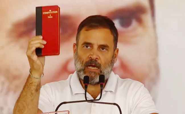 BJP will 'throw away' Constitution if it returns to power, claims Rahul Gandhi