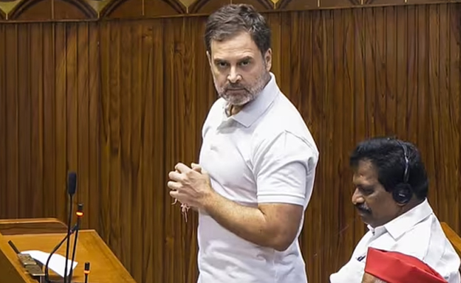 Didn't answer any questions, completely defensive response': Rahul on Shah's speech in LS