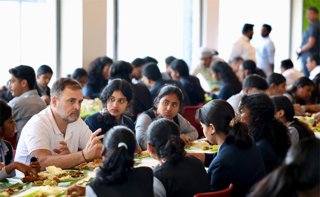 'Grew up in a family where women were bosses': Rahul tells students