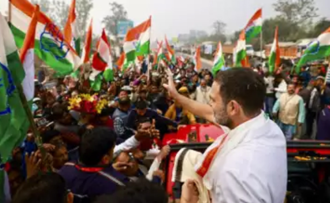 Rahul Gandhi's Bharat Jodo Nyay Yatra resumes in Chhattisgarh