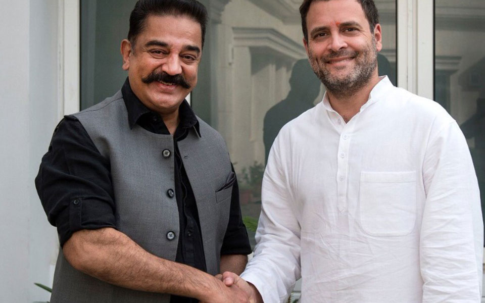 Kamal Haasan meets Rahul, discusses politics in TN