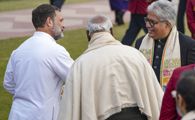 Rahul Gandhi 'insulted' Northeast by not wearing 'Gamosa' at Rashtrapati Bhavan's At-Home: BJP