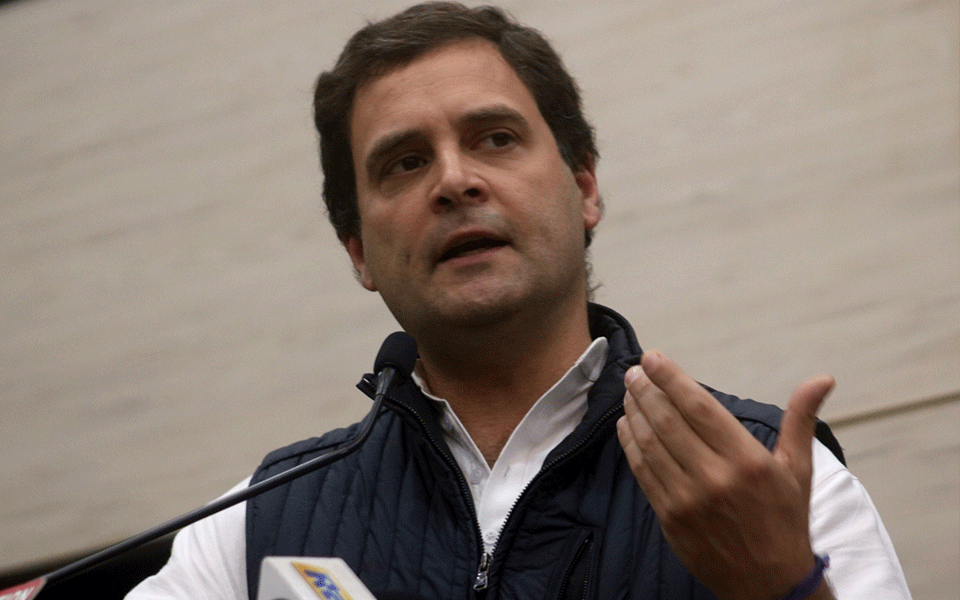 Rahul Gandhi targets Modi over promise of doubling farmers income