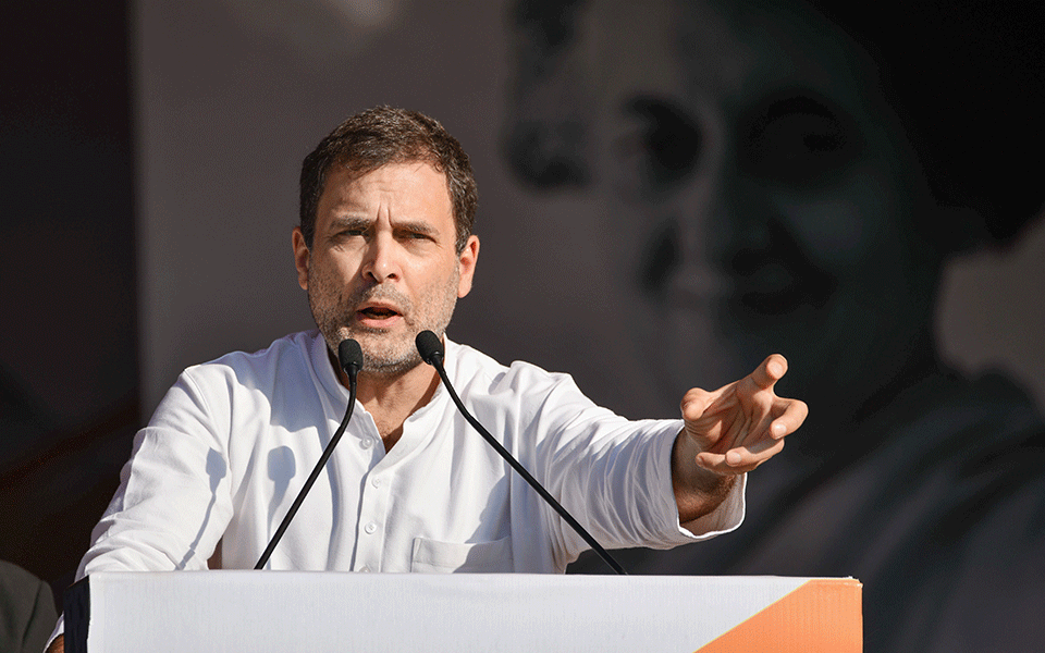 Only Congress governs for welfare of poor, middle class families: Rahul Gandhi 