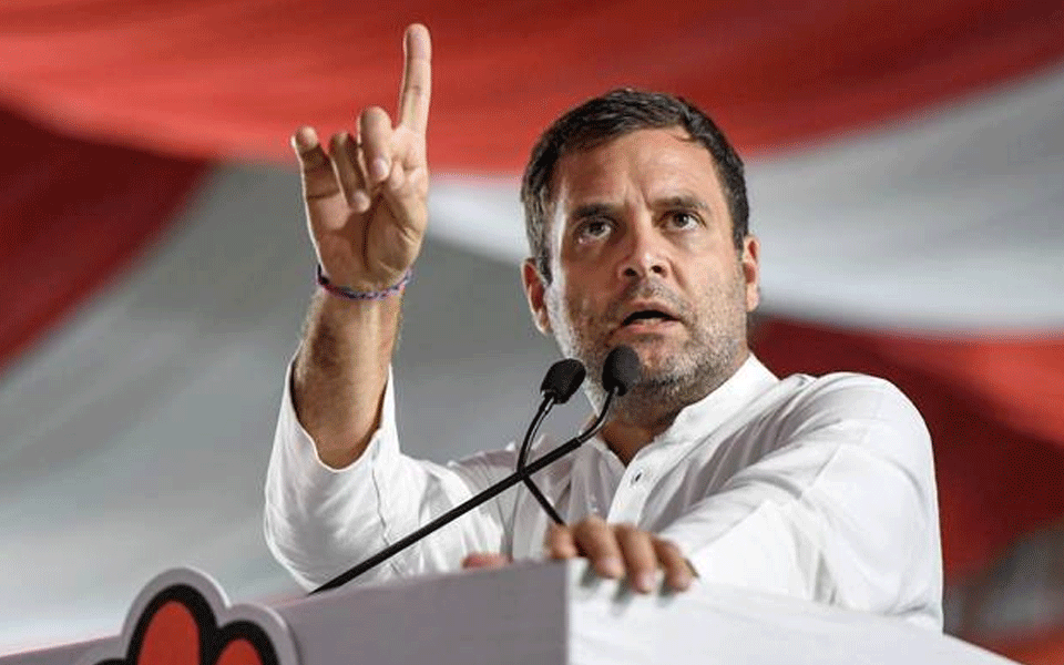 Rahul Gandhi takes dig at PM on wind turbines suggestion, BJP hits back