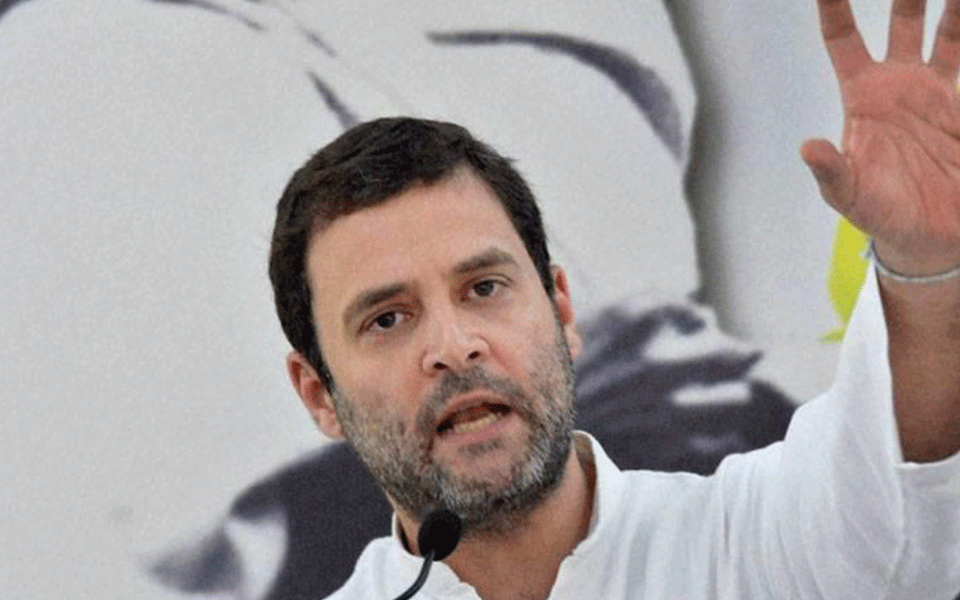 Rahul targets BJP over recruits marked SC/ST on chest in MP   