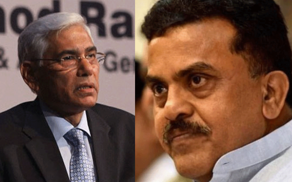 Ex-CAG Vinod Rai tenders apology to Cong leader Sanjay Nirupam over remarks against him