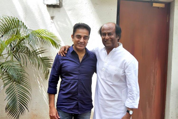 Actor Kamal Haasan calls on 'superstar' friend Rajinikanth