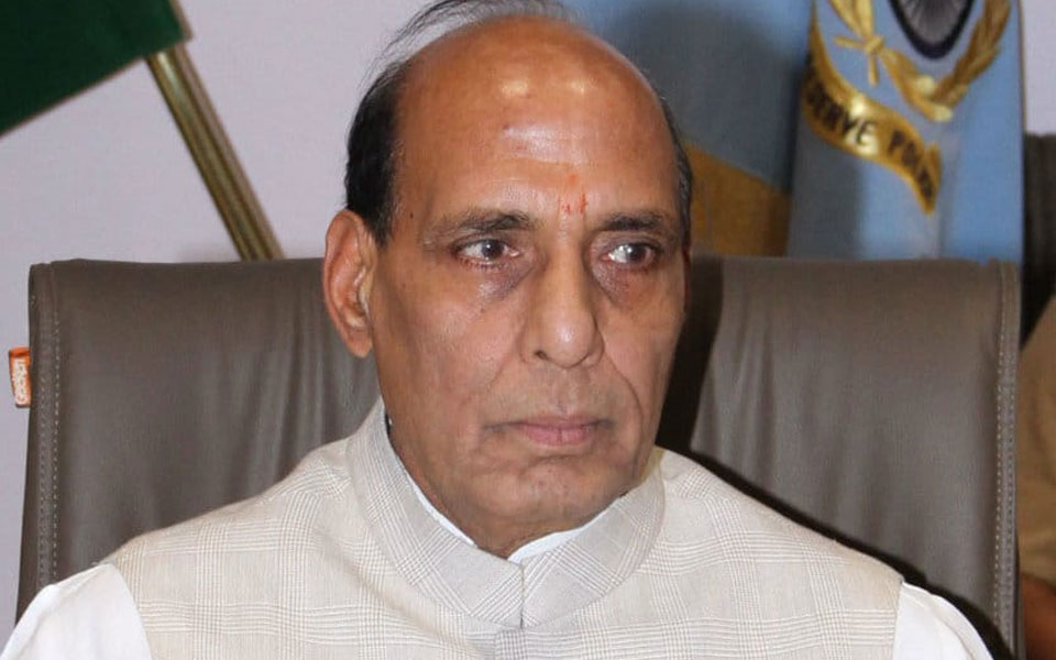 Rajnath Singh leaves for Jammu and Kashmir to inaugurate 'smart' border fence
