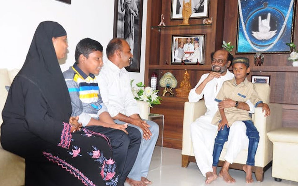 Rajinikanth promises to sponsor studies of TN boy, who returned Rs 50,000