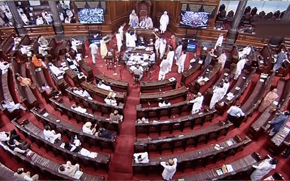 Rajya Sabha suspends 8 MPs over unruly behaviour