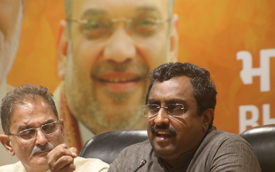 War of words between Omar, Ram Madhav on J&K developments