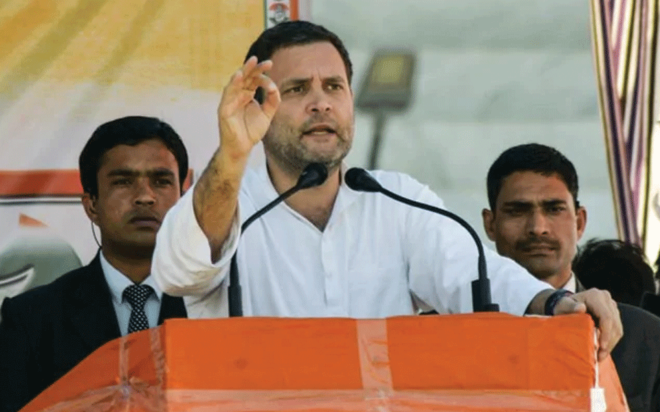 Modi a 'chowkidar' who lets in thieves: Rahul