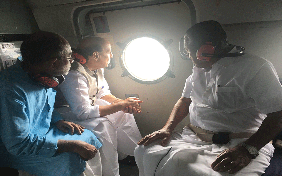 Kerala situation very serious, says Rajnath Singh after aerial survey