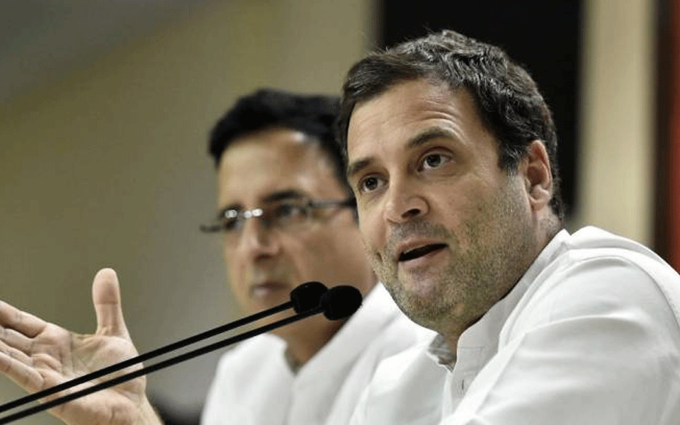 Rahul says Rs 500 crore relief not enough, Modi government 'playing politics' over flood relief