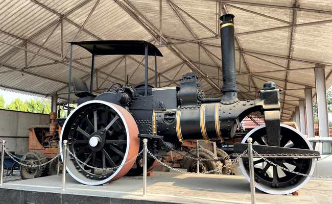 Left to rot at Patna Museum for over a year, vintage roadroller rescued and restored