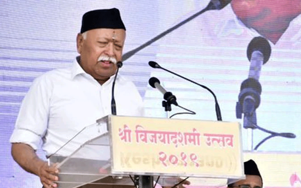 RSS firm on Bharat being 'Hindu Rashtra': Mohan Bhagwat