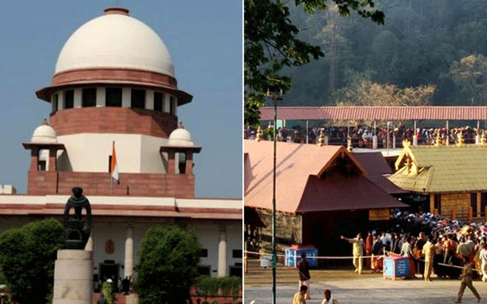 SC begins hearing on women's entry into Sabarimala temple