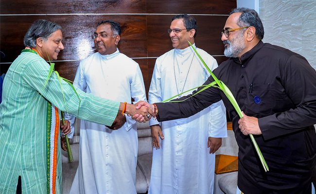 Shashi Tharoor responds to Chandrasekhar's initial social media post about ending his public life