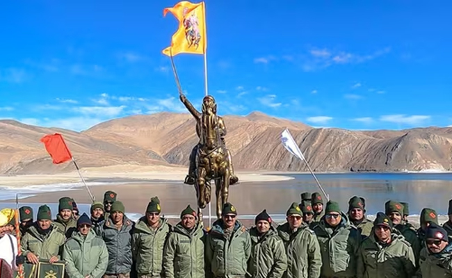 Shivaji statue at Pangong Tso sparks backlash from Ladakhi locals, army veterans