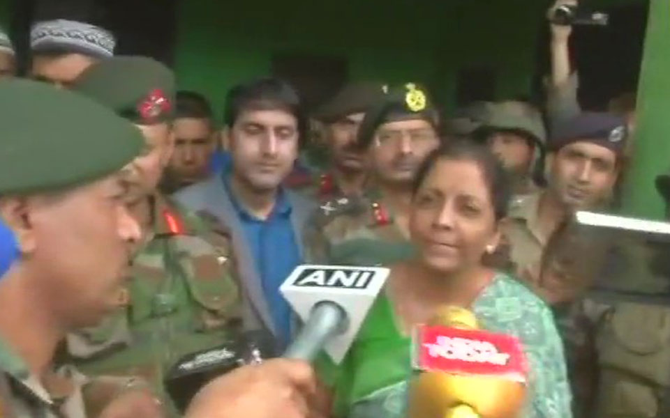 Defence Minister Nirmala Sitharaman visits rifleman Aurangzeb's family in J&K