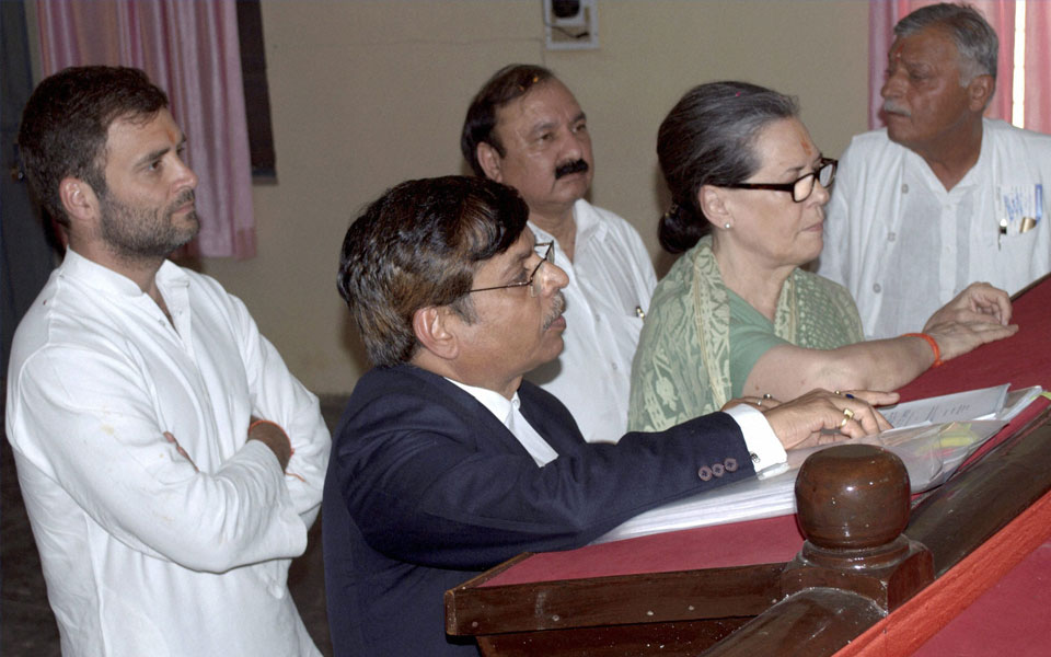 Sonia Gandhi files nomination for Rae Bareli LS seat